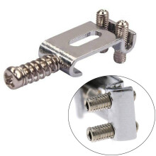 RuiJOTWAT 6 Pack Roller Tremolo Bridge Saddles for Strat Stratocaster and Tele Telecaster Electric Guitars, Nickel Silver