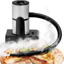 Cocktail Smoker with Consistent Silver Finish, Handheld Food and Drink Smoke Infuser