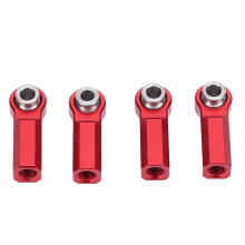 4 pièces rotule de biellette RC M4 CW 7 mm Alliage rouge 1/10
