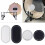 2pcs Self Adhesive Drum Patch Set for Kick Bass Drum Head, Durable PET Protector, Enhanced Sound 2