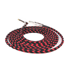 6.35mm TRS Stereo Guitar Instrument Cable Braided Cord for Keyboard Mixer Clear Sound