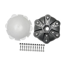 Wind Turbine Hub for 6 Blades 17mm Shaft Wind Wheel Cap Lightweight Wind Generator Accessories