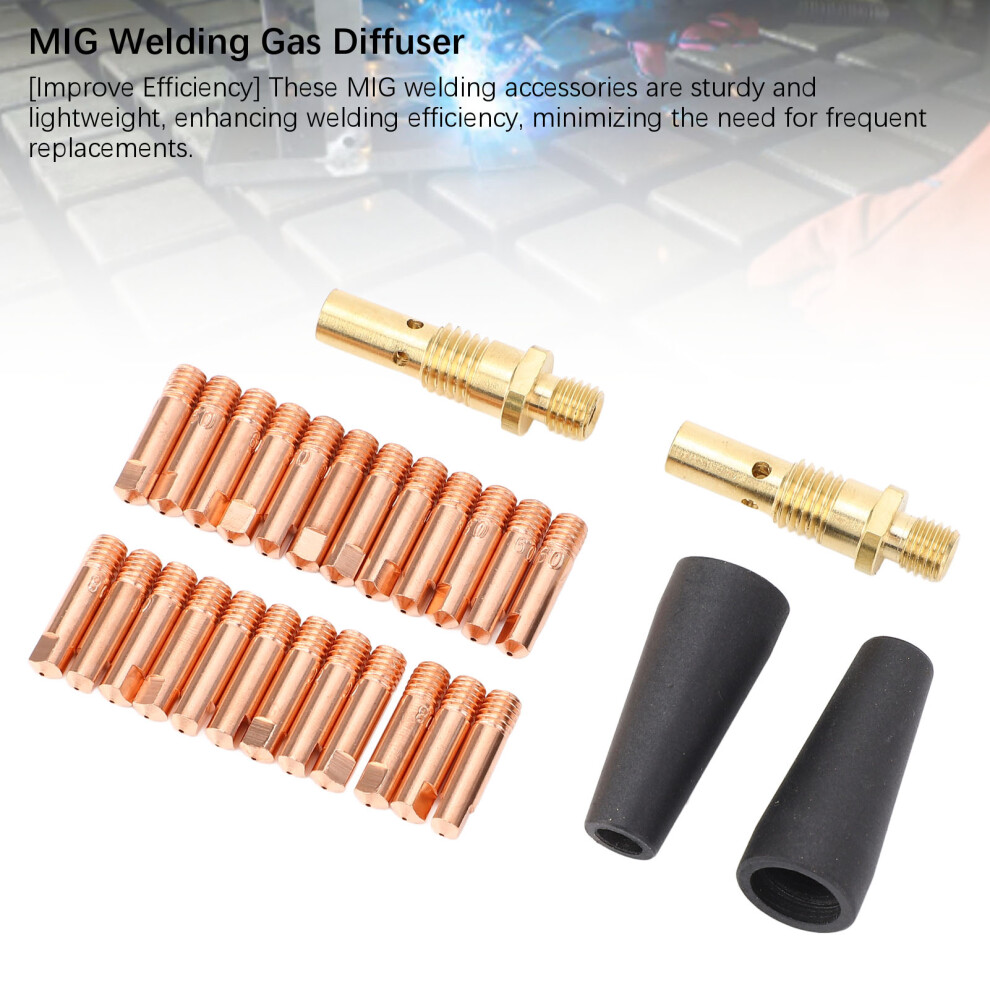 28-Piece MIG Welding Nozzles and Tips