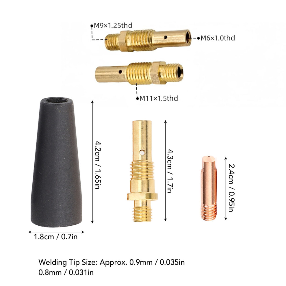 28-Piece MIG Welding Nozzles and Tips