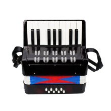 Btuty Accordion 17 Keys 8 Bass Piano Musical Instrument for Beginner B