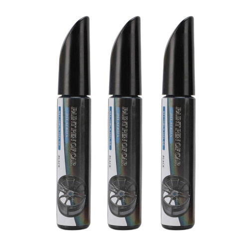 Penna per ritocchi della vernice dell'auto da 10 ml x 3 - Nero graffio 2
