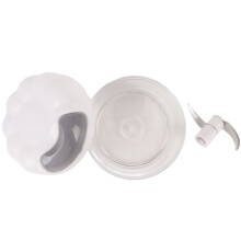 Manual Garlic Chopper Mini 137g ABS/Stainless Steel, White