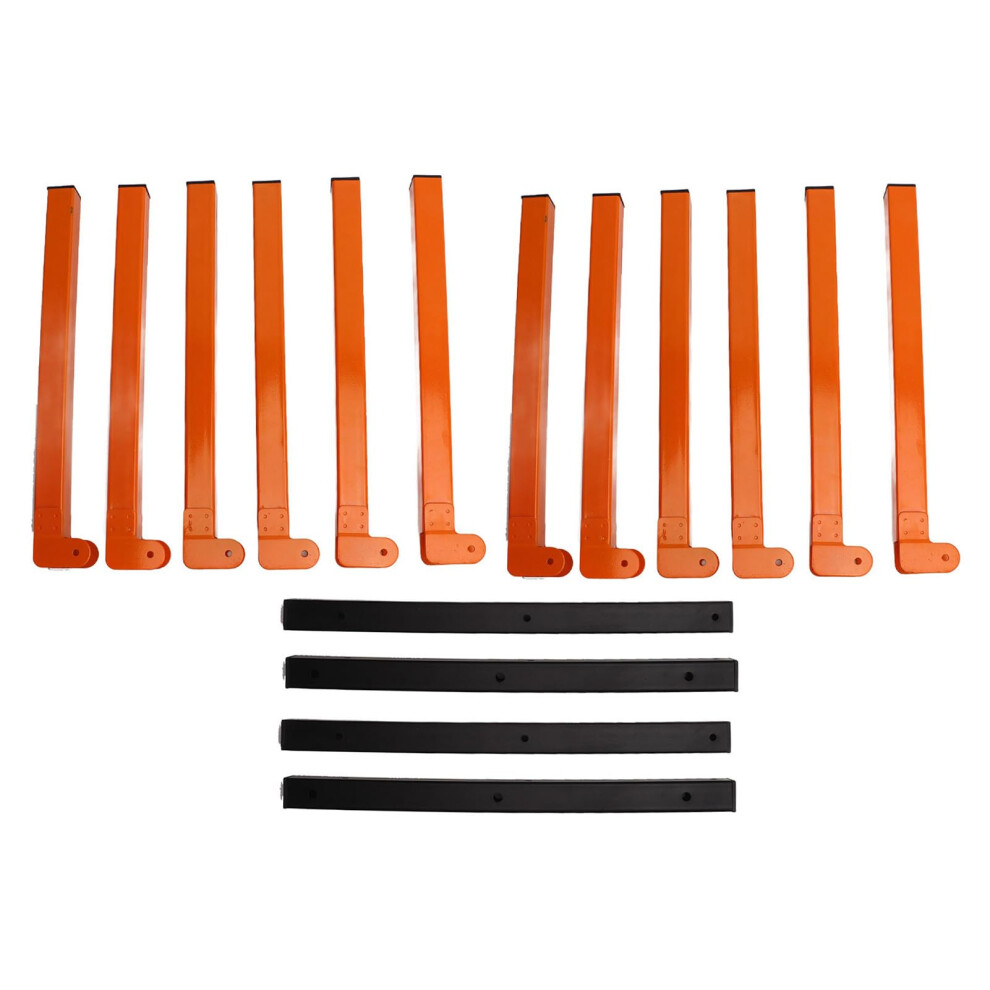 Wall Mounted Lumber Rack Heavy Duty Steel 3Tier Storage Shelf For Garage And Workshop Indoor Outdoor Use 4Pcs Set 9169991163949