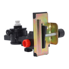 Fine Tuning Surveying Pole Adapter with 360 Rotating Leveling Rod Bracket and Adjustable L Base for Road and Tunnel Surveying