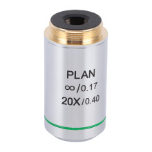 20X Infinity Plan Microscope Objective Lens 20.2mm RMS Compatible for Lab and Research