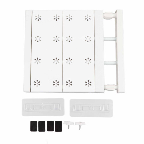 Closet Dividers White Adjustable Non-Perforated Steel