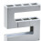 Cute Number Shape Wall-Mounted Umbrella Rack Grey, Detachable Drainable PS 5