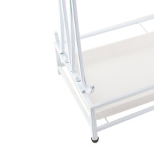 White Iron Umbrella Storage Rack,10 Holes
