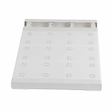 Stretchable Perforation-Free Closet Shelves Divider 24cm White