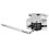 Adjustable Drum Rack Mount Bracket Silver with 360 Rotating Tom Drum Holder for Rack Systems 3
