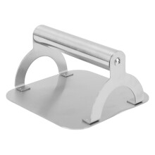 Stainless Steel Smash Burger Press for Griddle, Heavy Duty Meat and Bacon Grill Press with Even Browning Control