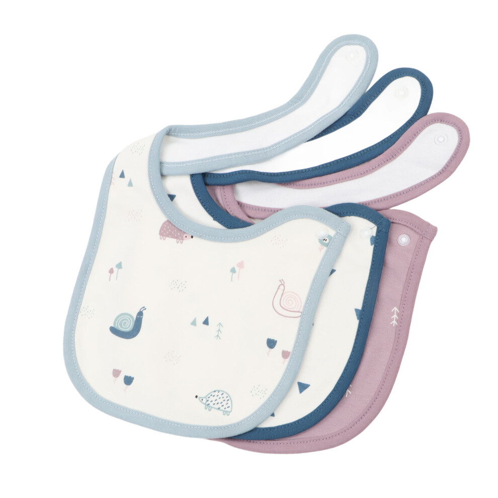 3 pcs Baby Bibs Soft Cotton Cute Animal Patterns 20x25cm