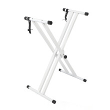 Adjustable Double X Keyboard Stand for 54 to 88 Keys, Stable Metal Piano Stand for Rehearsals