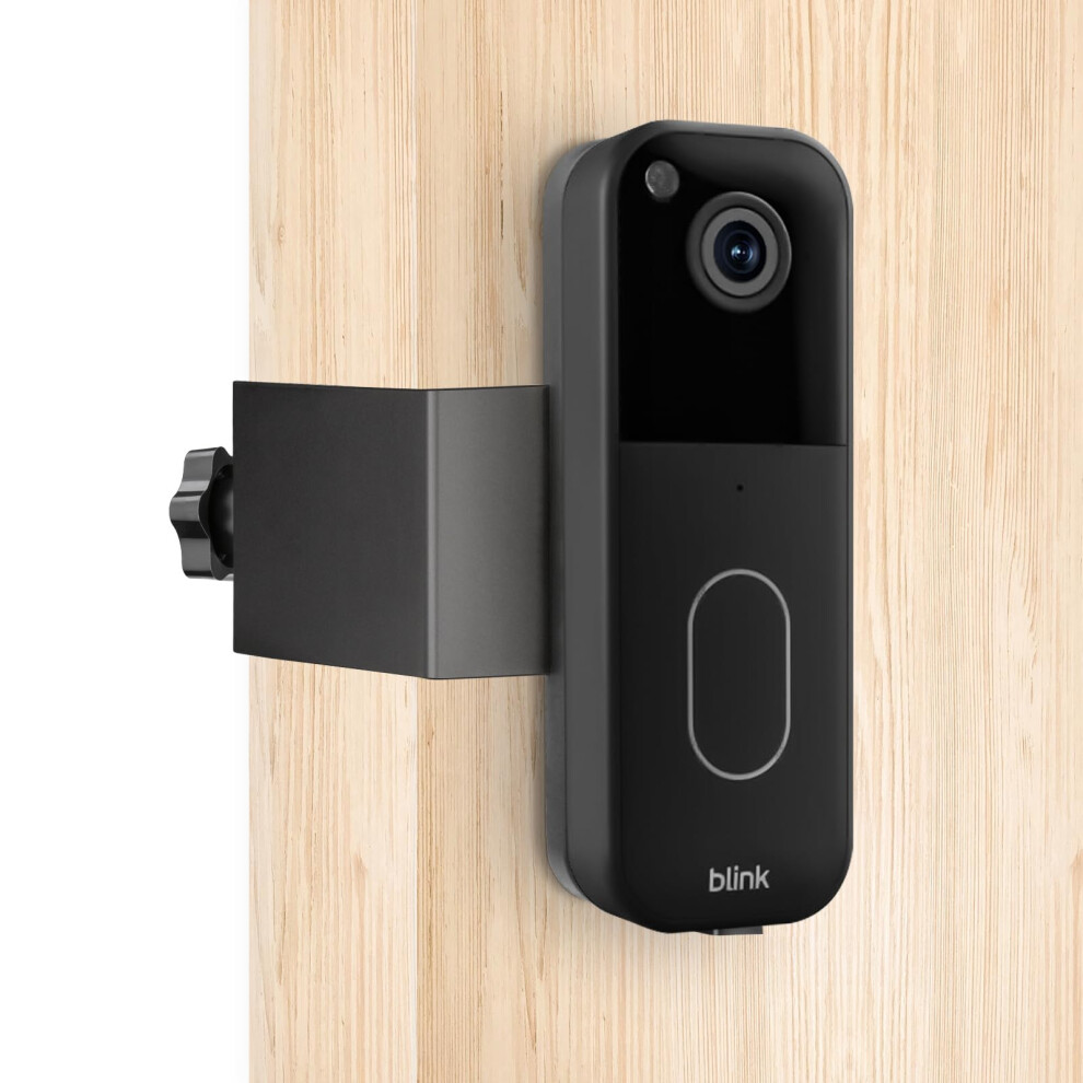 Mount With Antitheft Bracket, Nodrill Corner Design, Full Sensor Access, Black For Blink Video Doorbell 9455672745246