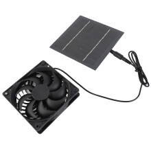 5W 6V Solarmodul-Lüfter-Kit IP65 145  145  2,5 mm schwarz