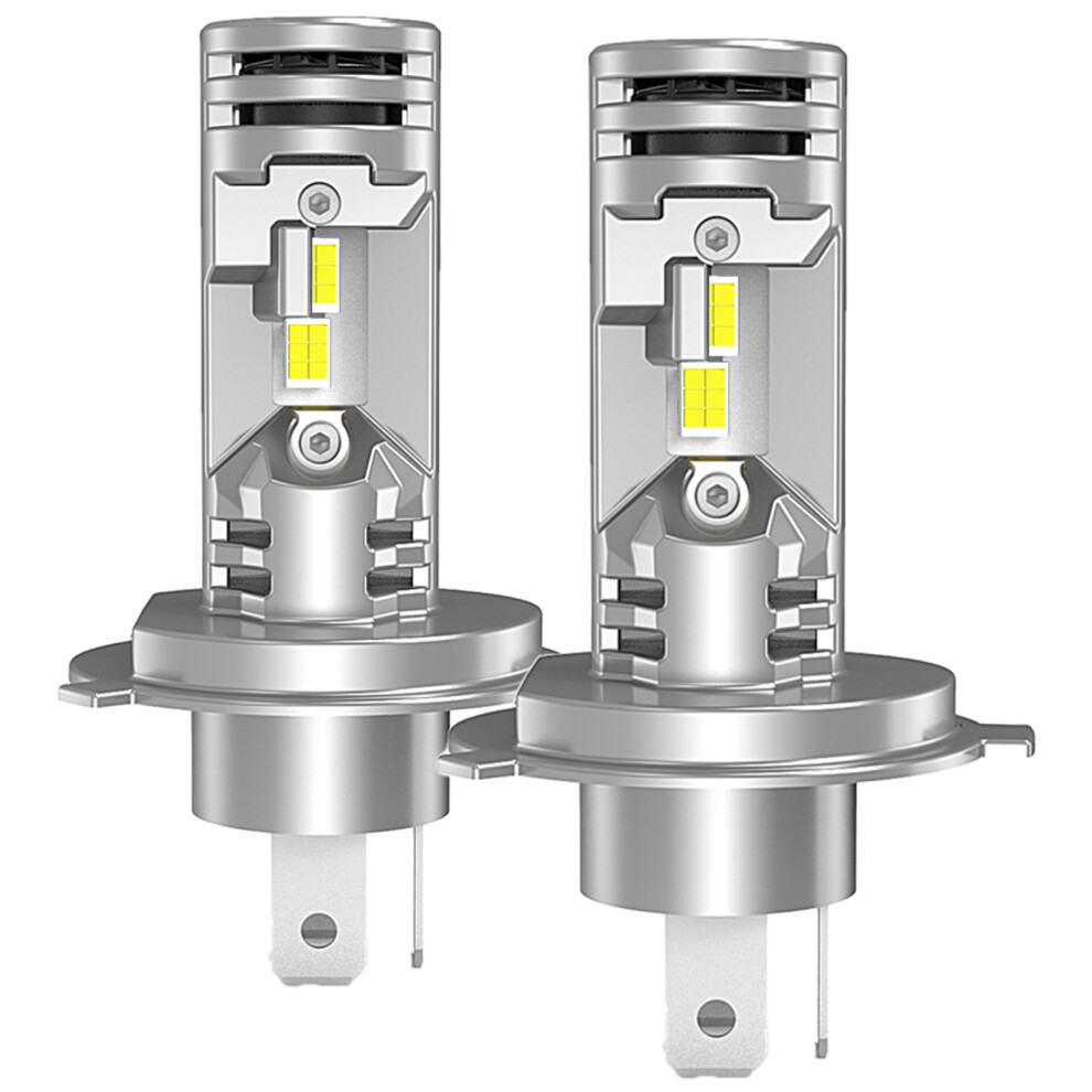 2Pcs H4/9003 Led Heads 120W 6500K 12000Lm Aluminum Alloy, Ip68 Waterproof Light/White 6951384941370