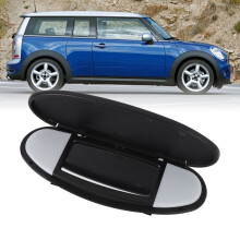 Sun Visor Mirror Cover Black for R55-R61 2007-2014 ABS Glass