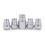 Wheel Locks Chrome Lug Nut Locks 4pcs AntiTheft Set with Key CorrosionResistant Finish 1