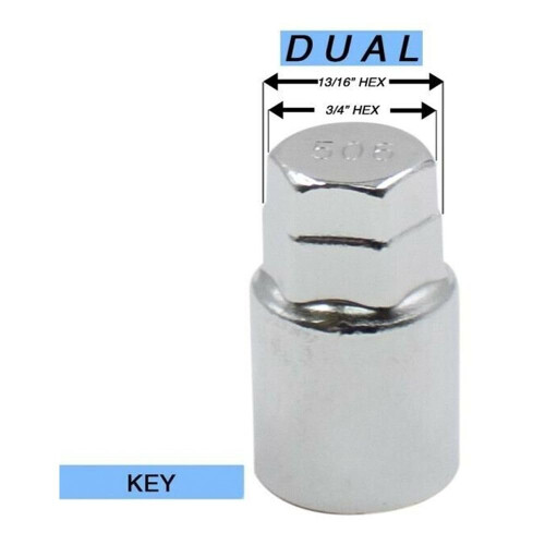 Wheel Locks Chrome Lug Nut Locks 4pcs AntiTheft Set with Key CorrosionResistant Finish 2