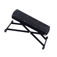 Support Guitar Footrest Metal Guitar Footstool AntiSlip Pad Sturdy Foot Rest for Practice Performance