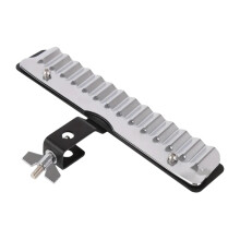 Percussion Crasher with Clear Cutting Tone, Durable Metal Drum Set Accessory, Universal 10mm Fit