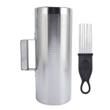 Stainless Steel Guiro Shaker Latin Percussion Instrument with Large Surface and Bright Loud Sound