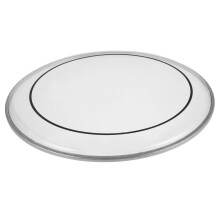 Silent Double Layer Drum Head with Realistic Feel, Low Noise Practice, White for Snare and Bass