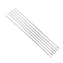 Aghi a occhi grandi in acciaio inossidabile, set di 6 pezzi, per cucire pelle e artigianato, lunghi 30 cm