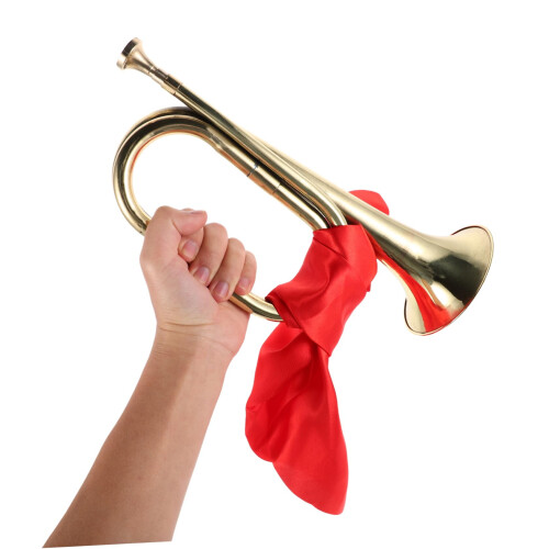 Beginner Bugle Trumpet with Interchangeable Mouthpiece for School Band and Marching Practice 2