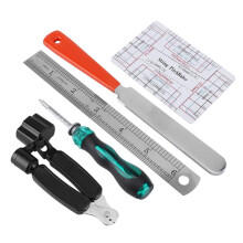 20pcs Complete Guitar Kit with Fret Files, Precision Setup Ruler, Instrument Protection Mats