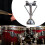 Drum Tom Holder Universal Double Mount with Metal Clamp for Drum Set Stable Adjustable Support 5