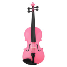 Glarry Violin 3/4 Size for Beginners, Pink Acoustic Violin Fiddle for Kids Ages 9-11, Set for Kids with Case, Rosin, Bow & Manual