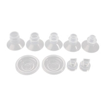 Wearable Breast Pump Parts Set with Silicone Flange Inserts 13–21mm for 2m Shield Custom Fit Comfort