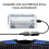 Dual Pack Micro USB OTG Cable Compatible with ROKU Express, Speed Data Transfer, Black and White 5