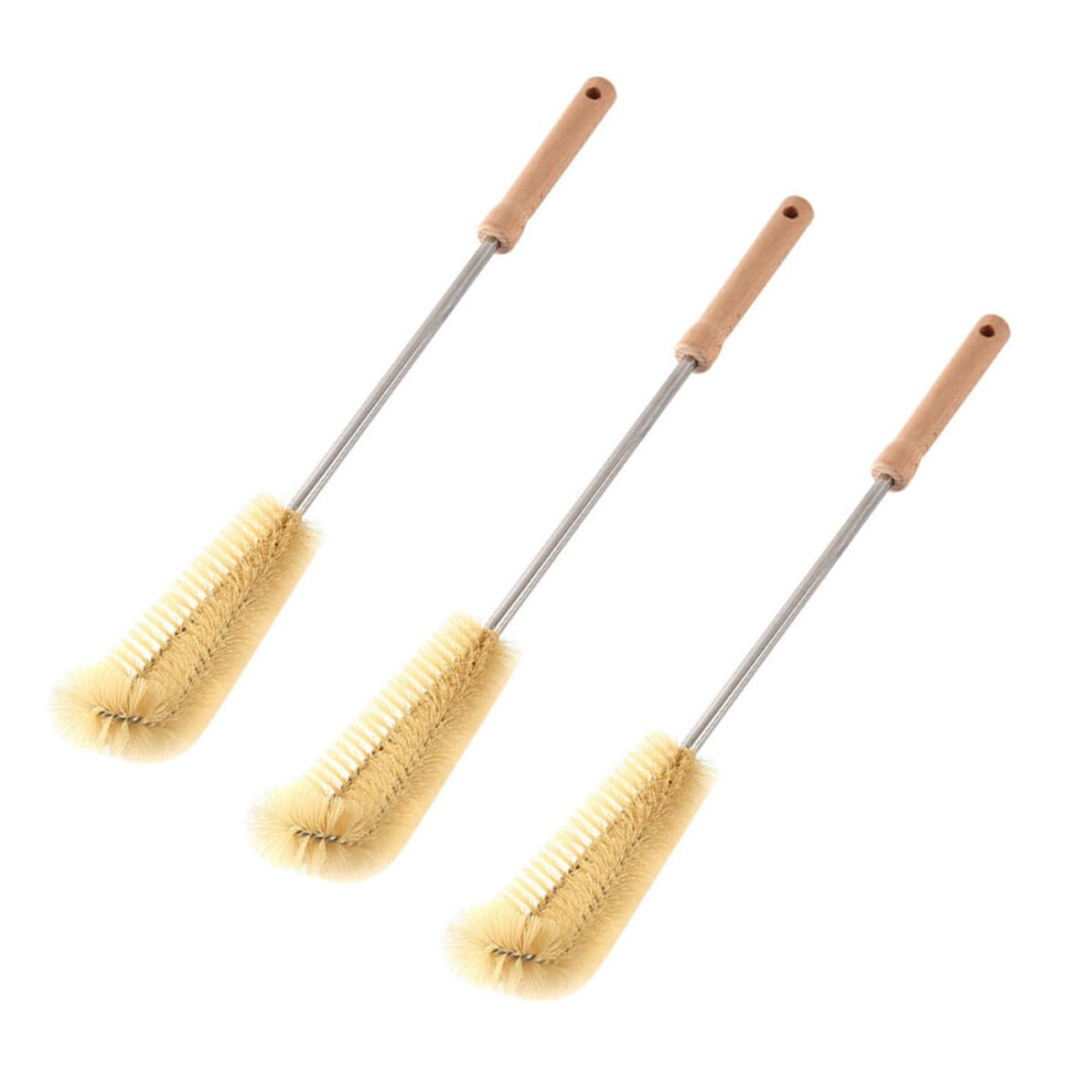 3pcs Bottle Cleaning Brush Set with Long Handle and NonScratch Bristles for Bottles Cups and Straws