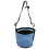 Auffangsicherer Pferdefutterbeutel, Mesh-Nase, 24x24cm, Blau 2