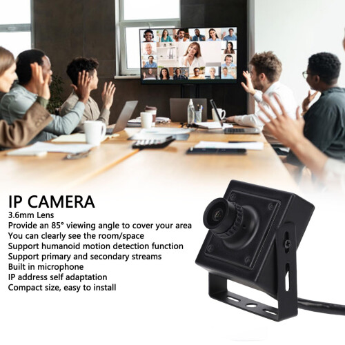 4MP POE IP Security Camera with Audio, Humanoid Motion Detection, 85 View for Home Office 1