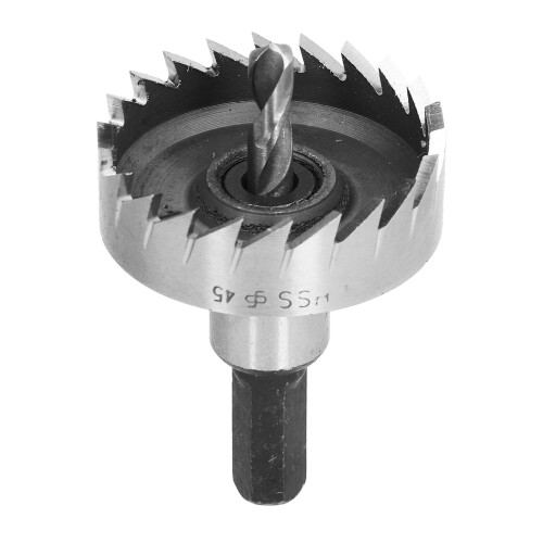 Ouvre-trous HSS de 45 mm, longueur 70 mm, queue triangulaire
