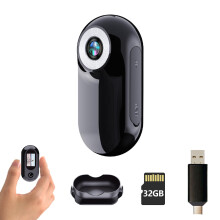 Mini Body Camera 1080P HD Video Thumb Sized Wearable Pet Collar Cam 32GB Memory 200min Battery