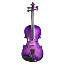 4/4 Full Size Acoustic Violin Handmade Purple for Beginners Students Orchestra Practice