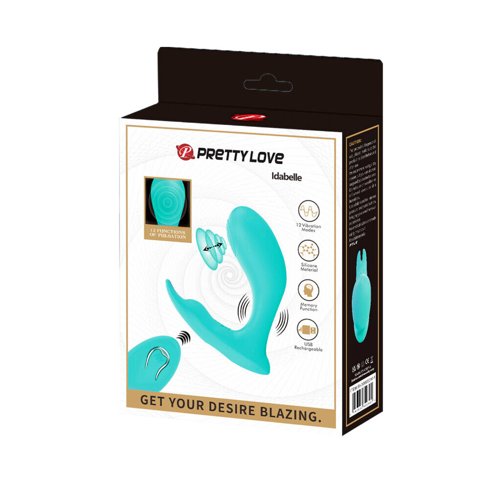 Pretty Love Bottom Blue Pretty Love - Idabelle Vibration & Pulsation Remote Control