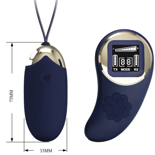 PRETTY LOVE - MINA VIBRATING EGG REMOTE CONTROL BLUE 1