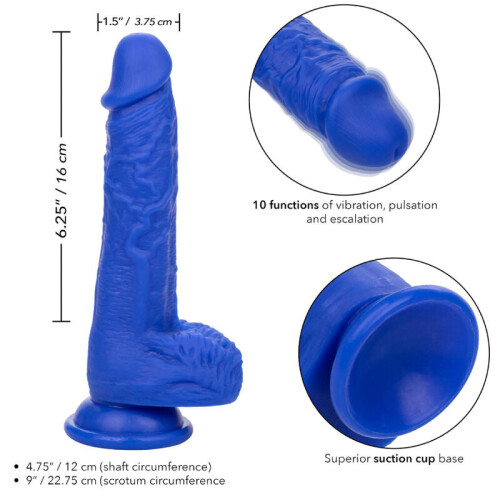 CALEXOTICS Vibratore Realistico Blu 1