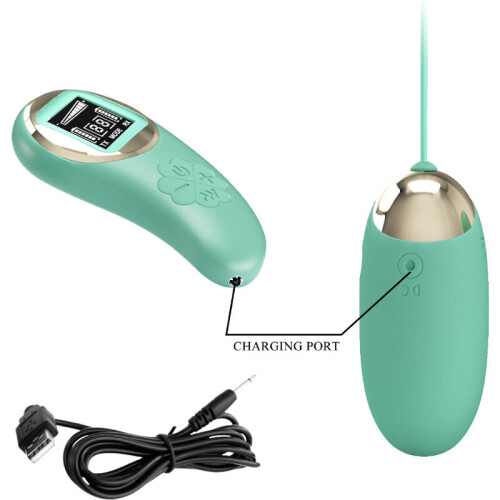 PRETTY LOVE - GREEN REMOTE CONTROL VIBRATING EGG MINE 2