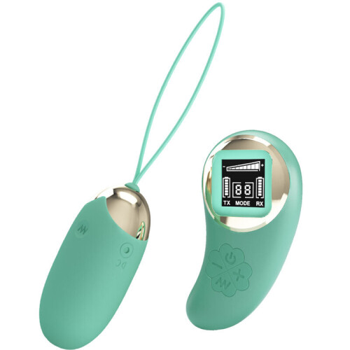 PRETTY LOVE - GREEN REMOTE CONTROL VIBRATING EGG MINE 1